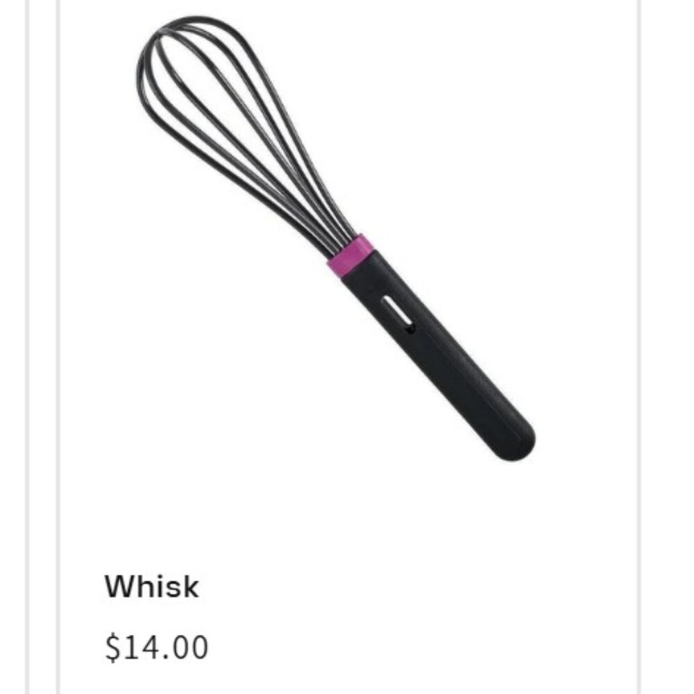 NWOT Tupperware Black and Pink Whisk